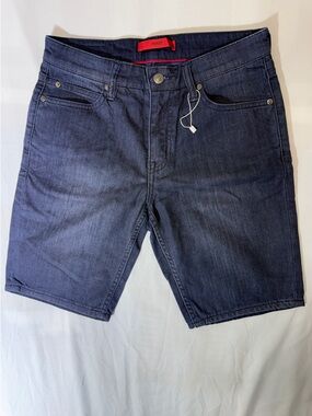 HUGO Navy Blue Denim Jean Shorts Size 30